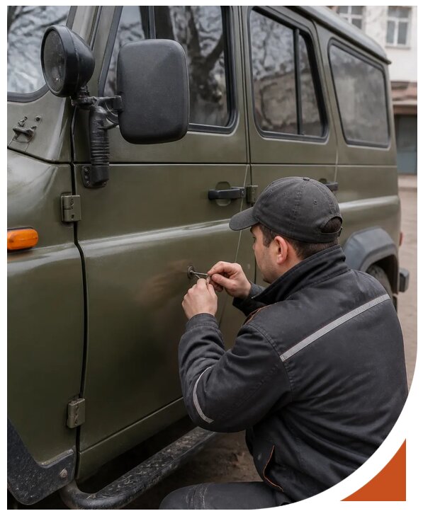 Профессиональное вскрытие автомобиля УАЗ без повреждений в Кизилюрте